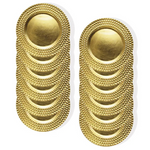 American Atelier Linear Charger Plate 12 Piece Dinnerware Set