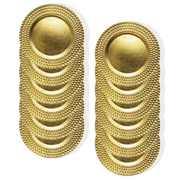 American Atelier Linear Charger Plate 12 Piece Dinnerware Set