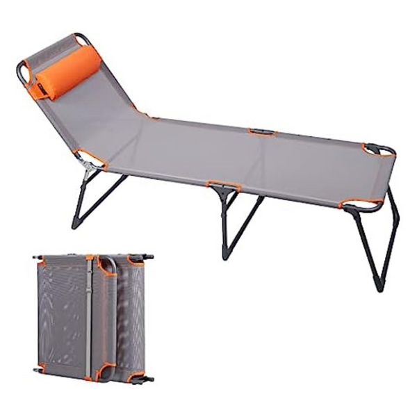 Portal Adjustable Folding 4-Position Recliner Portable Cot