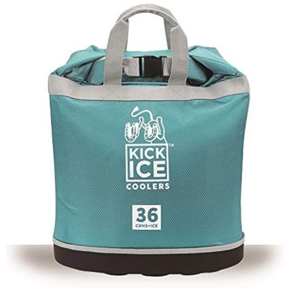 KickIce 36-Cans 30L Leakproof Dry Bag & Soft Cooler (Teal)