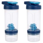 2-Pack 20-O Amazon Basics Protein Shaker Bottle With Mixer Ball