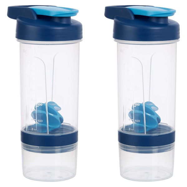 2-Pack 20-O Amazon Basics Protein Shaker Bottle With Mixer Ball
