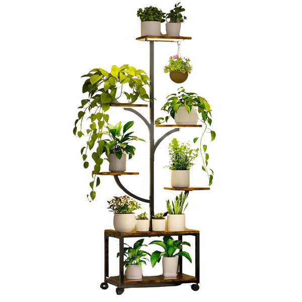 60" Tall 7-Tier Metal Plant Stand