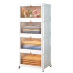 4-Tier Wise Oannes 23-Qt Stackable Plastic Storage Bins