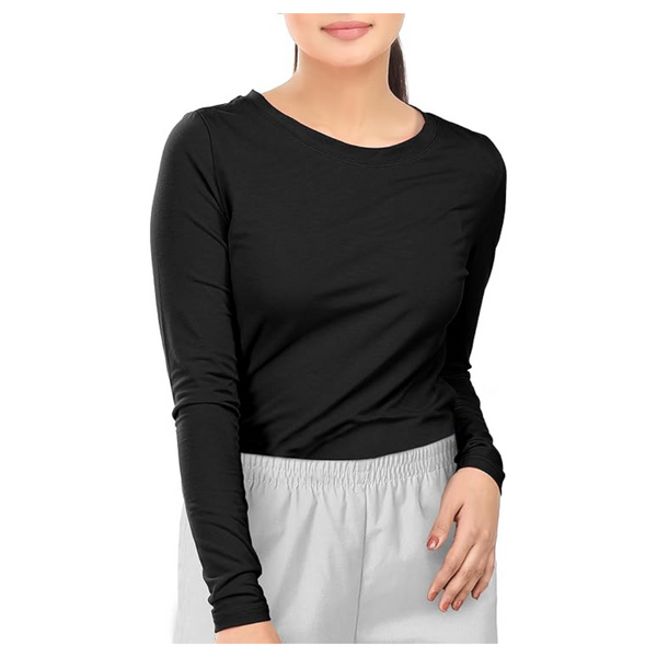 NY Threads Women's Under Scrub Slim Fit Long Sleeve T-Shirt