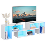 3-Piece WLIVE Deformable Modular Shelves & TV Stand w/ LED