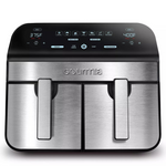 Gourmia 10-Qt. Dual Basket Digital Air Fryer w/Smart Finish & Match Cook