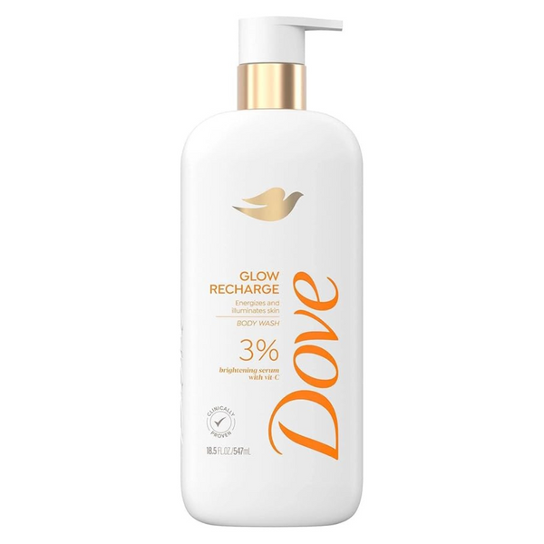 18.5 Oz Dove Glow Recharge Energizes & Illuminates Skin Body Wash