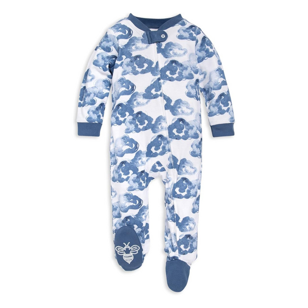 Burt’s Bees Baby Boys’ 100% Organic Cotton Sleep & Play PJs (Newborn-12M)