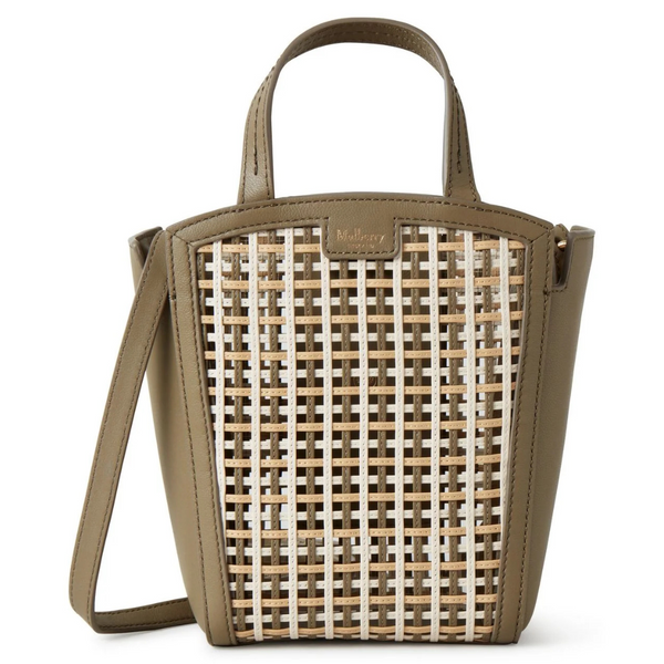 Mulberry Women's Clovelly Eggshell Leather Netting Mini Tote