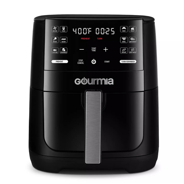 6-Qt Gourmia GAF612 Digital Air Fryer W/ FryForce 360-Degree Technology + $10 Kohls Cash