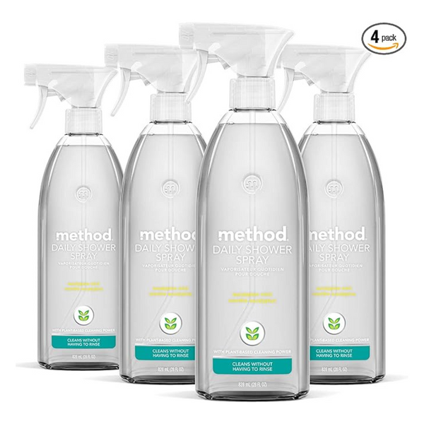 4-Pack 28 Fl Oz Method Eucalyptus Mint Daily Shower Cleaner Spray