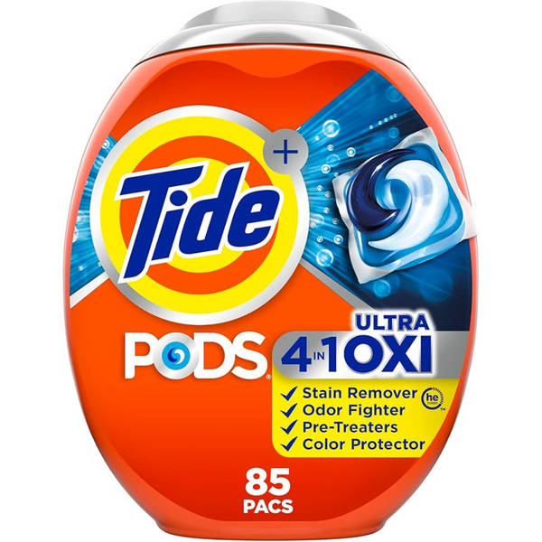 85-Count Tide PODS Liquid Laundry Detergent Soap Pacs