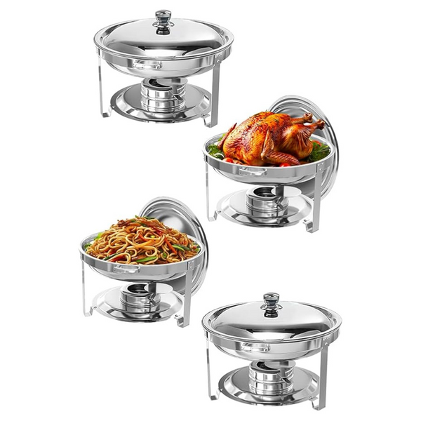 4-Pack Aplancee 5QT Chafing Dishes Buffet Set