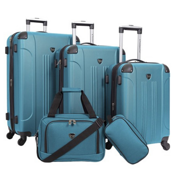 5-Piece Travelers Club Chicago Plus Expandable Hardside Luggage Set