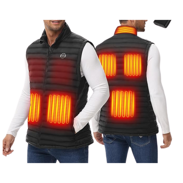 Trefoiled Men's 3-in-1 Smart Lightweight Heated Puffer Vest