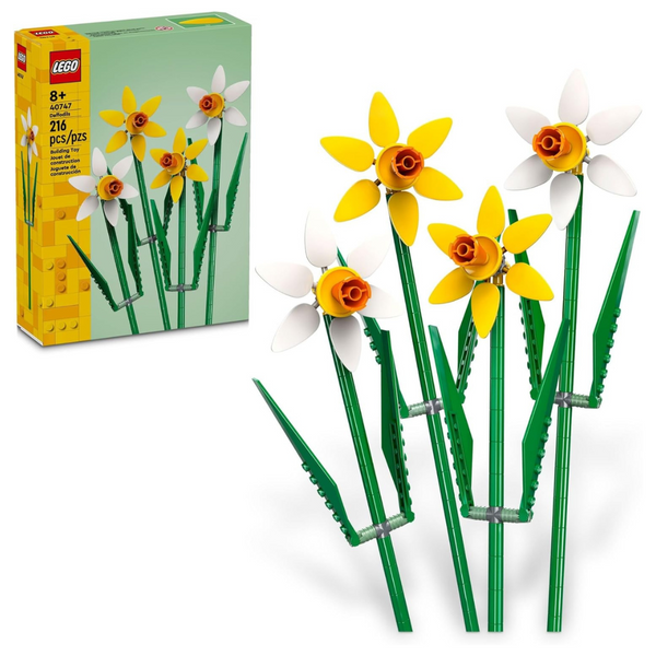 LEGO Yellow And White Daffodil Room Decor Flowers Celebration Gift
