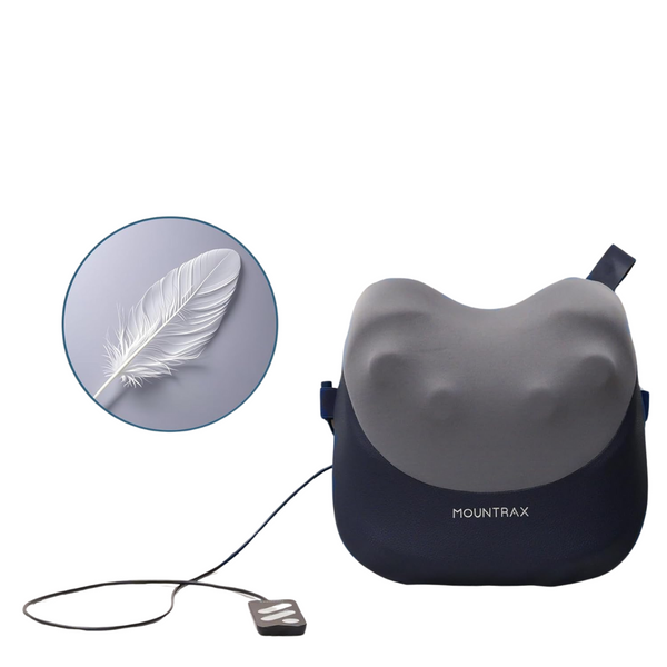 3D Kneading Portable Shiatsu Neck & Back Massage Pillow With Heat