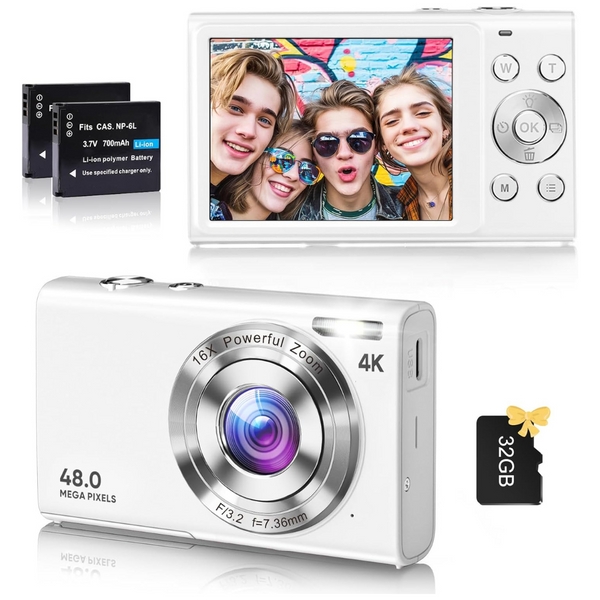 FJFJOPK DC402 48MP 4K UHD DSLR Camera