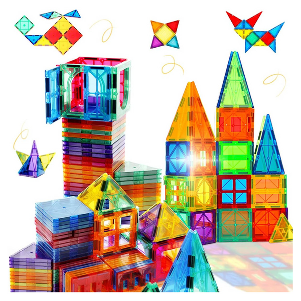 48-Piece Magnetic Tiles Toddler Building Blocks