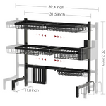 Large Over The Sink Dish Drainer Drying Rack (31.5" to 39.5" W)