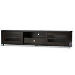 Baxton Studio Beasley 5-Shelf Wood TV Stand