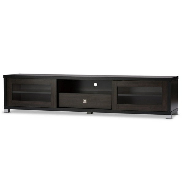 Baxton Studio Beasley 5-Shelf Wood TV Stand