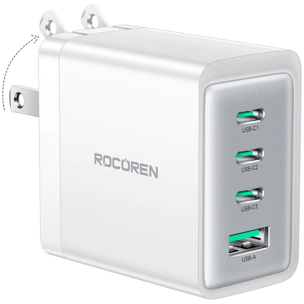 Rocoren 67W GaN V 3x USB-C & 1x USB-A Wall Charger