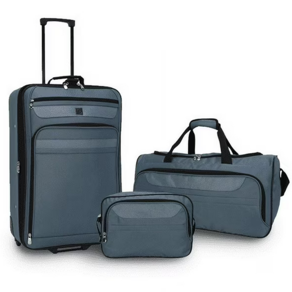 3-Piece Protege Softside Luggage Value Travel Set (2 colors)