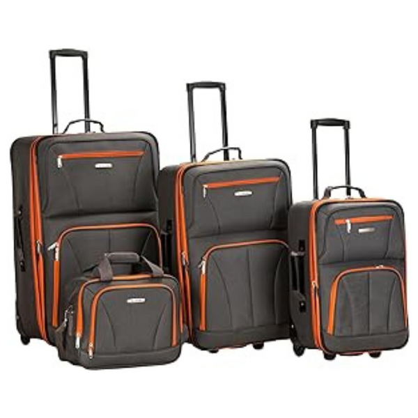 4-Piece Rockland Journey Expandable Luggage Set (14/19/24/28)