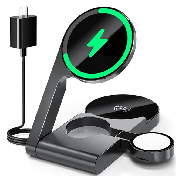 3 In 1 Ultrathin Foldable Aluminum Alloy Wireless Charging Station