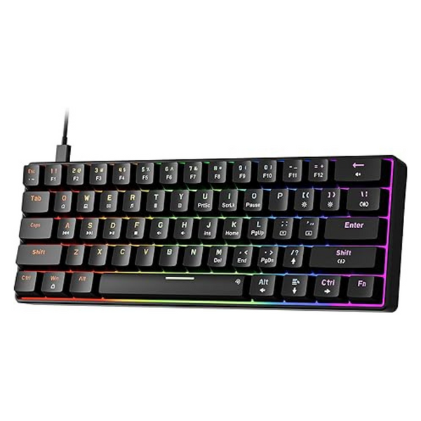 GM611 LED Rainbow Backlit Gaming Mechanical Wired Keyboard