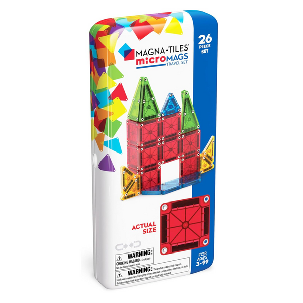 Magna-Tiles microMags 26-Piece Travel Set