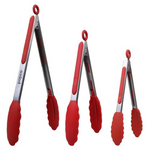 3-Piece Popco Silicone Tongs Set