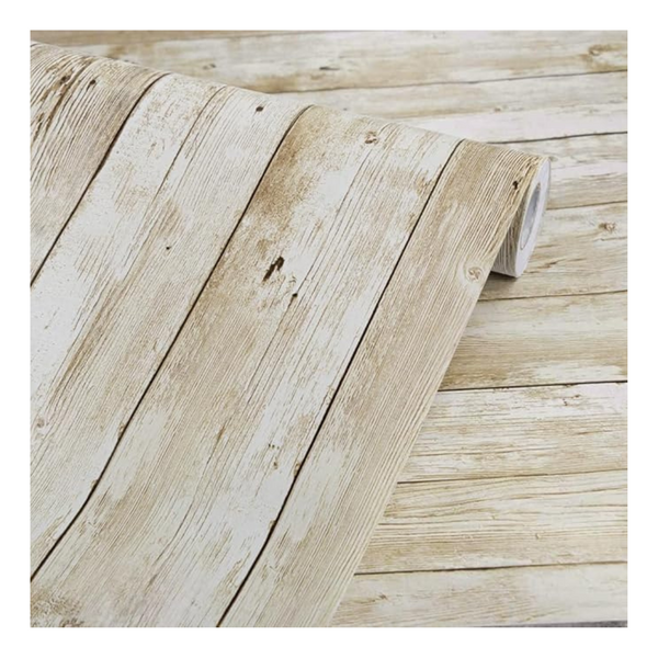Self-Adhesive Peel & Stick Vintage Panel Wood Wallpaper