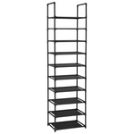 10-Tier Fiducial Home Shoe Rack With Up To 20-25 Pairs Of Shoe Capacity