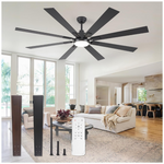 ZMISHIBO 72" Indoor/Outdoor Modern Large Ceiling Fans