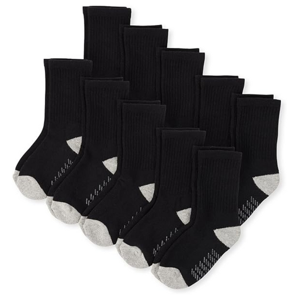 The Children’s Place Baby Boy’s And Toddler Crew Socks (10 Pack)