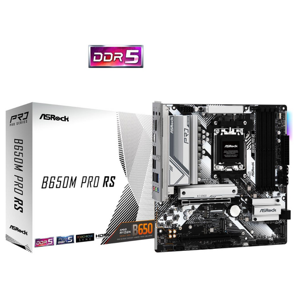 ASRock B650M Pro RS WiFi AM5 AMD B650 Micro ATX Motherboard
