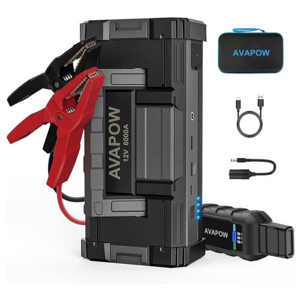 AVAPOW 12V 6000A Powerful Car Battery Jump Starter