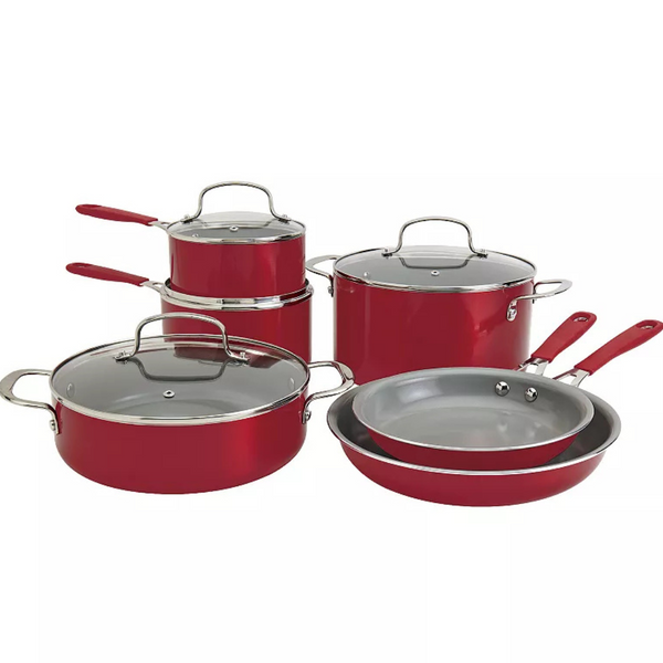 The Big One 10-Piece Silicone Ceramic Cookware Set