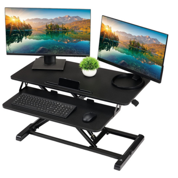 TechOrbits 32" Adjustable Sit to Stand Up Desk Converter