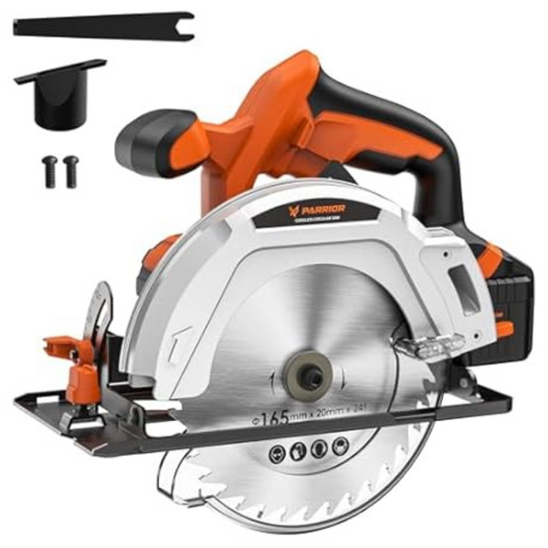Parrior 20V 6-1/2" Blade Cordless Circular Saw