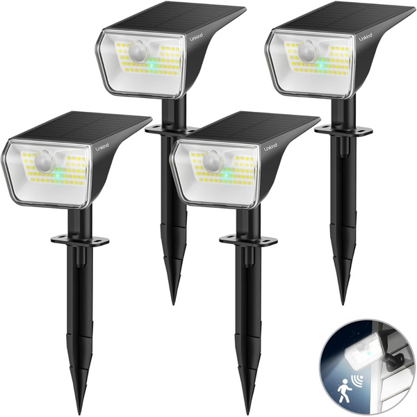 4-Pack Waterproof Solar Deck Lights Outdoor