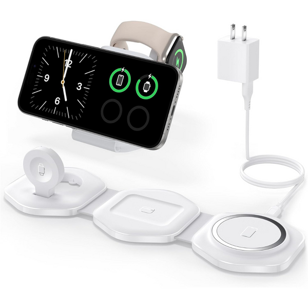3-in-1 Foldable Magnetic Wireless Charging Station