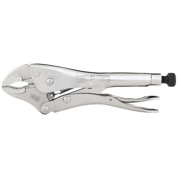 Malco Eagle Grip 10" Curved Jaw Locking Pliers w/ Wire Cutter