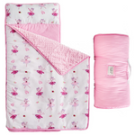 Toddler Kids Microfiber Nap Mat and Fleece Blanket