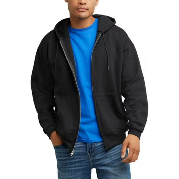 Hanes Men's Ultimate Full-Zip Hooded Fleece Sweatshirt