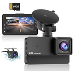 Tareefan 3" Display Front and Rear 2K+1080P Car Dash Camera