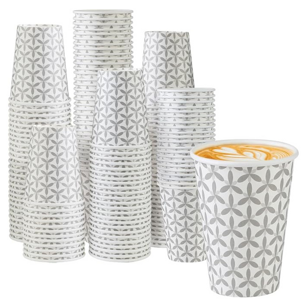 180-Count 12 Oz Lamosi Leakproof Disposable Coffee Cups